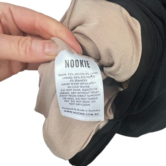 NWT NOOKIE DITA MESH GOWN MAXI DRESS size medium in black - Picture 8 of 13